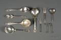 Nine Sterling Flatware Serving Pieces