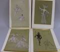Group of Designs for Ballet and Various Stage Productions