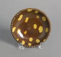 Miniature redware plate