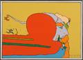 Peter Max American b 1937 Portrait of Figures in Profile