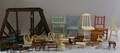 Group of Assorted Doll and Dollhouse Furniture