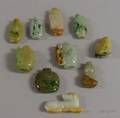 Ten Carved Jade Snuff Bottles