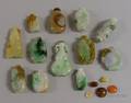 Twelve Carved Jade Snuff Bottles