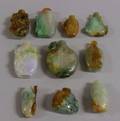 Ten Carved Jade Snuff Bottles