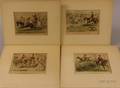 John Leech British 18171864 Lot of Four Equestrian Scenes