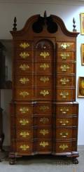 Chippendalestyle Carved Mahogany Blockfront Chest on Chest