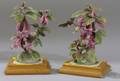 Pair of Royal Worcester Dorothy Doughty Handpainted Bisque Hummingbirds