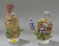 Pair of Royal Worcester Dorothy Doughty Handpainted Bisque Canyon Wren with Wild Lupine Figurals