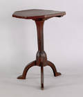 Walnut candlestand early 19th c