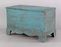 Pennsylvania or New York painted pine blanket chest 19th c