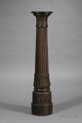 English Carved Oak Pedestal