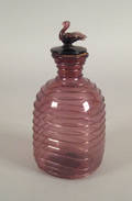 Amethyst blown glass bottle 19th c