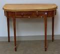 Federal Inlaid Mahogany and Mahogany Veneer Card Table with Drawer