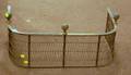 Small Brass and Wire Fireplace Fender