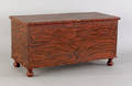 Pennsylvania painted pine blanket chest 19th c