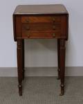 Federal Mahogany Dropleaf ThreeDrawer Work Table
