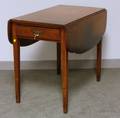 Federal Cherry Dropleaf Pembroke Table with Drawer