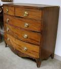 Federal Inlaid Mahogany Bowfront Bureau