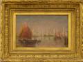 Framed Oil on Canvas Venice View