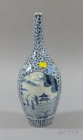 Arita Blue and White Bottle Vase