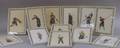 Set of Twelve Framed Chinese Images