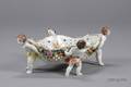 Porcelain Figural Fruit Basket
