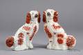 Two Staffordshire Earthenware Spaniels