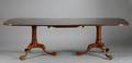 George III Style Mahogany TwoPedestal Dining Table