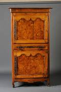 Louis XV Provincial Walnut and Fruitwood TwoDoor Cabinet