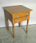 Sheraton figured maple 2drawer stand