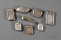 Eight Silver and Silver Plate Matchsafes