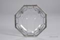 Sterling Overlay Colorless Glass Serving Platter