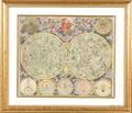 Large Doublefolio HandColored and Engraved Celestial Map