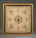 Framed Continental Silk and Metallic Embroidered Chalice Cover
