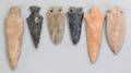Six midwestern flint spears
