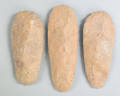 Three midwestern flint spadehoe blades