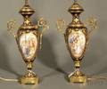 Pair of Sevresstyle Porcelain Lamp Bases