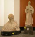 Continental School 19th20th Century Lot of Two Sculptures of a Scholar
