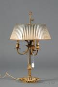 French Yellow Tole Lamp