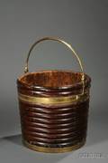 Regency Brassbound Mahogany Peat Bucket