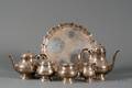 Frank W Smith FivePiece Sterling Tea and Coffee Service with Associated Salver