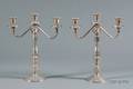 Pair of International Sterling Royal Danish Convertible Threelight Candelabra