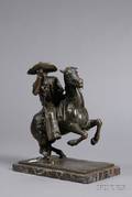 Bronze Sculpture of a Vaquero on Horseback
