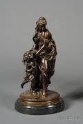 Bronze Classical Nymph and Child