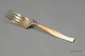 Whiting Manufacturing Co Goldwashed Sterling and Ivory Serving Fork