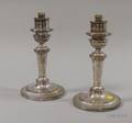 Pair of Sheffield Plate Candlesticks