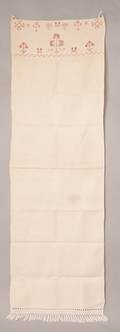 Pennsylvania linen show towel dated 1839