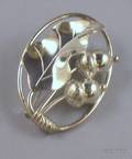 LaPaglia for Georg Jensen USA Sterling Silver Acorn and Oak Leaf Brooch