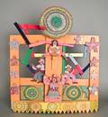 Folk art carved and painted whirligig by James Harold Jennings