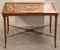 Asian Export Motherofpearl Inlaid Hardwood Traytop Table